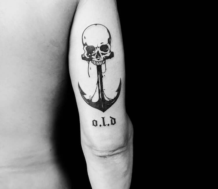 Skull  Cross Anchors 2  Pirate art Pirate tattoo Nautical tattoo