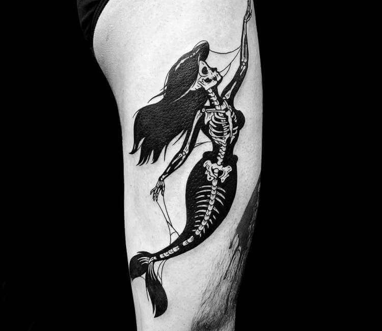 The Little Mermaid Tattoo Design Idea  OhMyTat