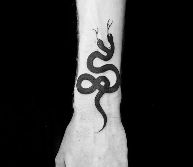 Two head snake tattoo by Roy Tsour | Post 29583