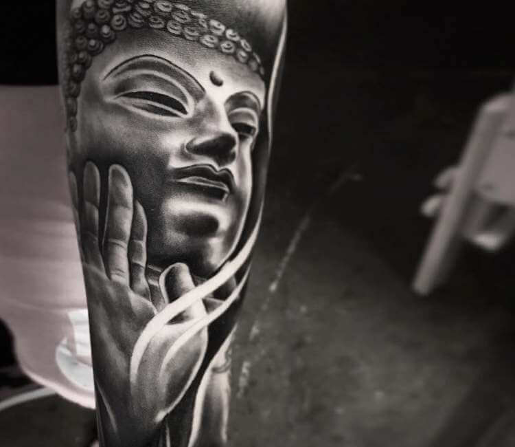 Buddha tattoo by Ruben Barahona | Post 23016