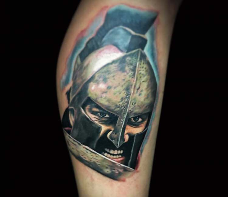 King Leonidas Tattoo By Ruben Barahona Post