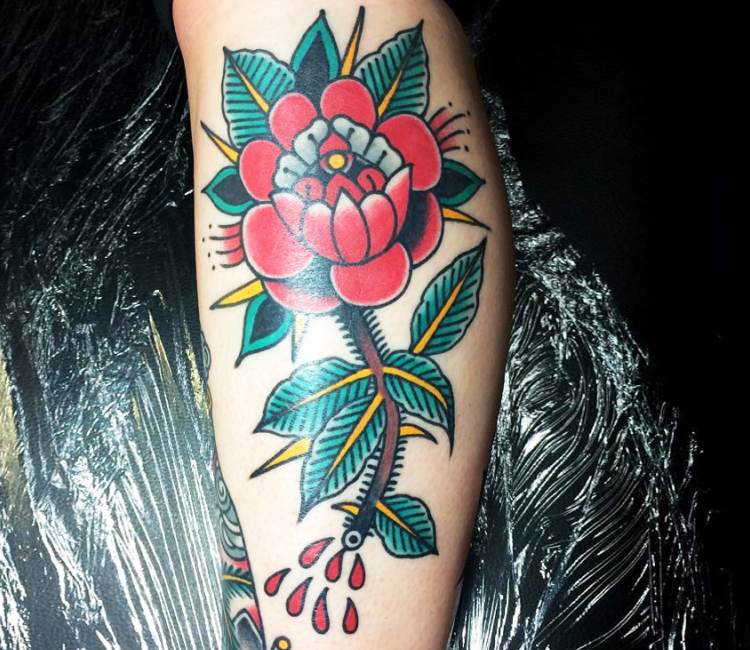 Flower tattoo by Sam Ricketts | Post 19961