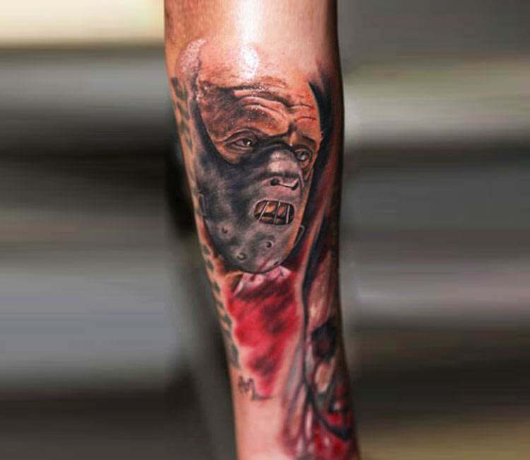 Hannibal Lecter tattoo leg sleeve in progress tattoo  Leg sleeves I  tattoo Tattoos
