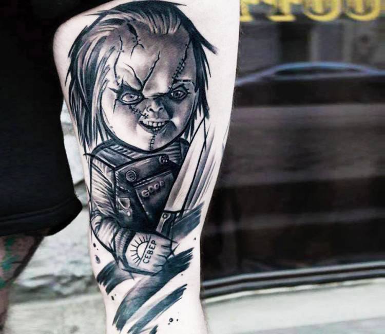 Chucky Tattoo Design  Chucky tattoo Horror movie tattoos Movie tattoos