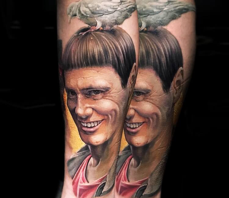 Jim Carrey tattoo by Sasha O Kharin  Post 29705