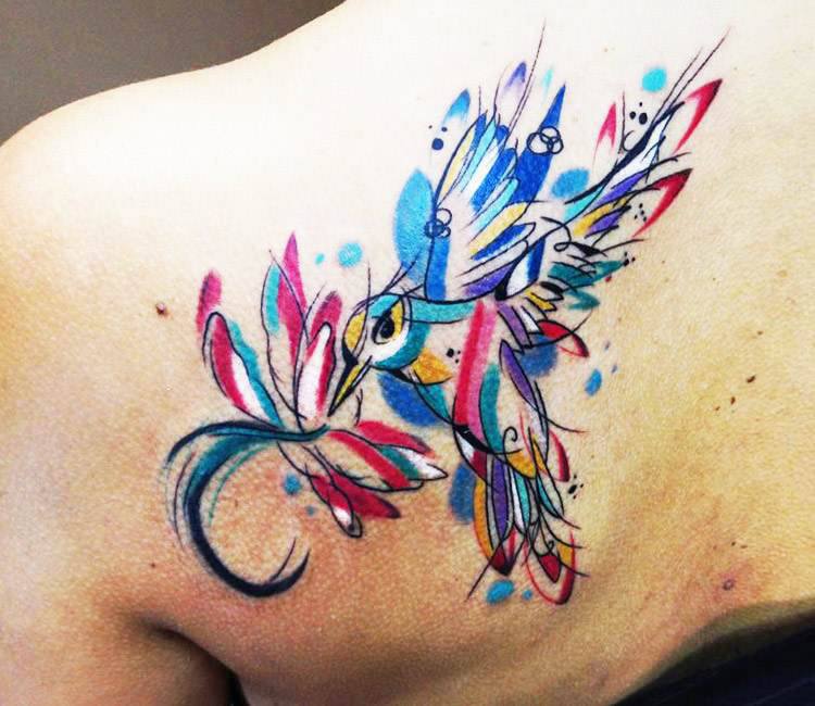 Colorful Parrot Tattoo on Arm