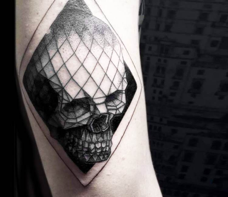 Rose Skull Tattoo Vector  Photo Free Trial  Bigstock