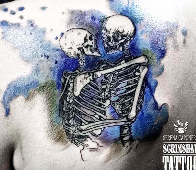 Skeleton in Love Vector Human Skull Lovers Romantic Skeleton Couples  Skeleton Holding Flower Tattoo Stock Vector  Illustration of mexico  culture 260287117