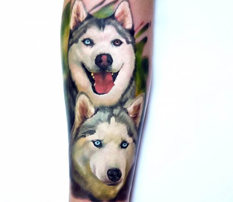 60 Best Husky Dog Tattoo Designs In The World  The Paws