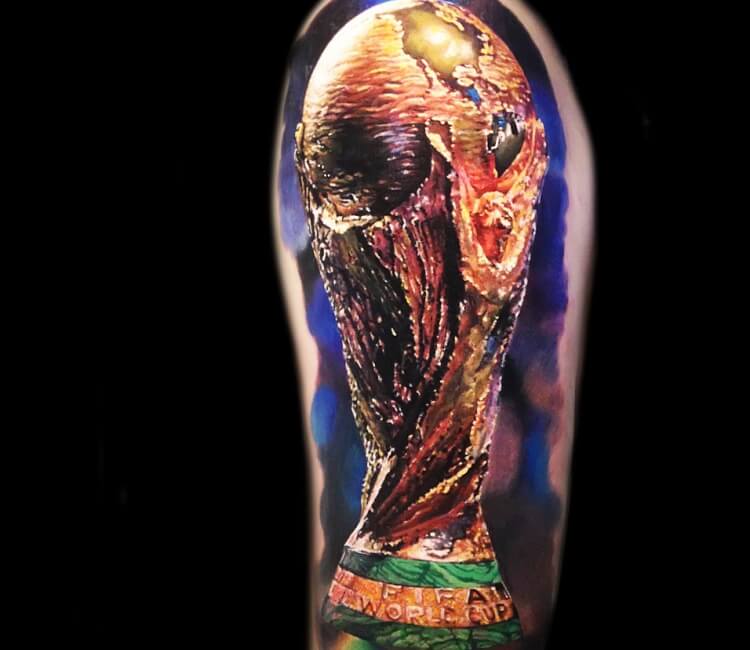 World Cup trophy tattoo by Sergey Hoff  Post 27736
