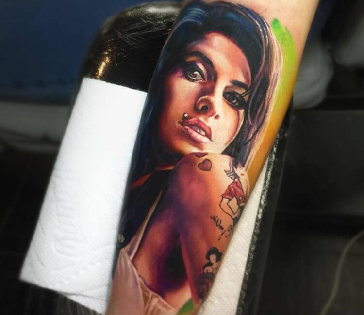 Amy Winehouse Fancy Dress Temporary Tattoo Set A4 Sheet Freepost   eBay