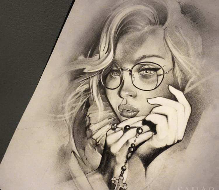 Eye Realistic Drawing Beautiful Woman Eye Stock Illustration 783336142 |  Shutterstock