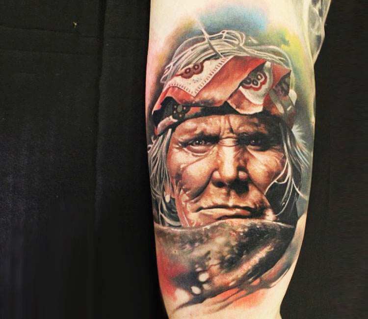 Native American scenery gap filler - Jay Fletcher Tattoos | Facebook
