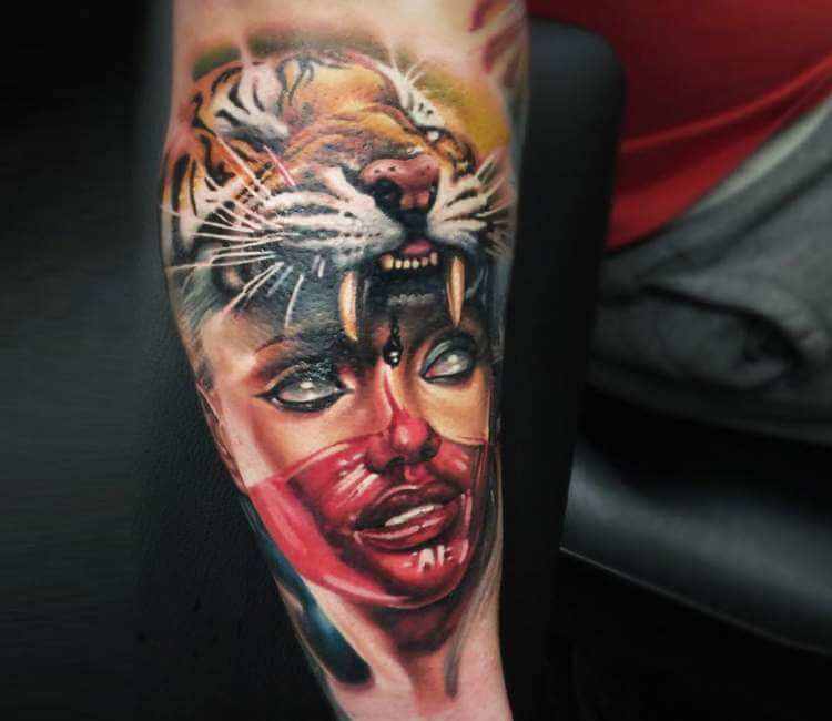 Wild Girl tattoo by Sergey Shanko | Post 26773