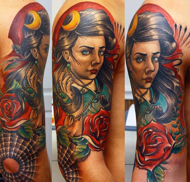 Woman tattoo by Sergey Gas | Post 8010