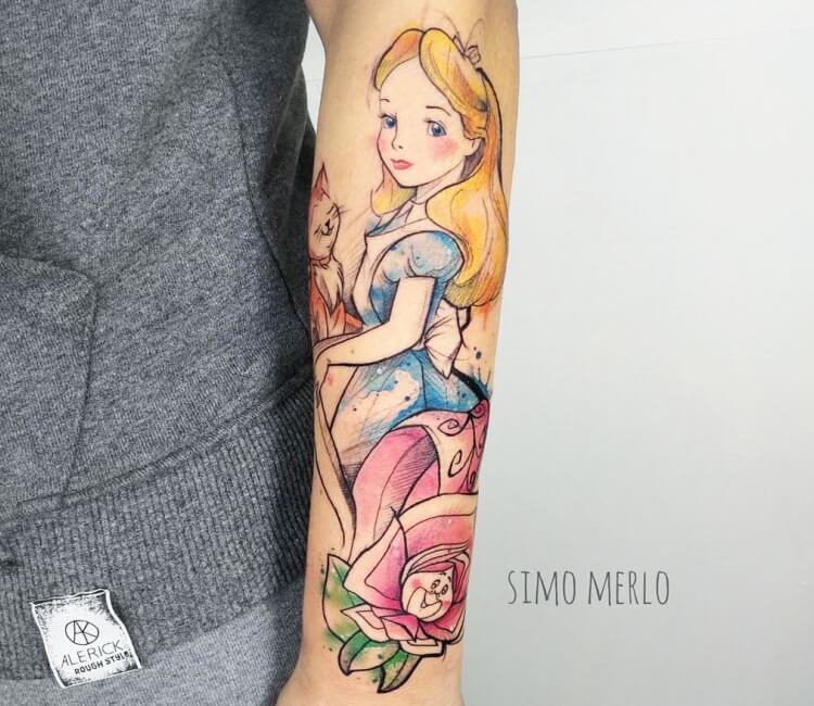 Alice in Wonderland tattoo by Simona Merlo | Post 27052