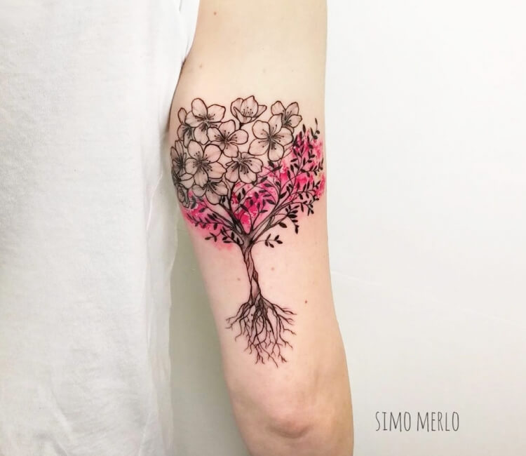 Japanese Sakura Flower Ink Sketch Of Cherry Blossom Branch Vector  Illustration On White Background Vector, Branch, Tattoo, Nature PNG and  Vector with Transparent Background for Free Download