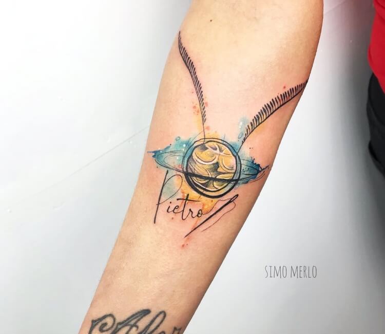 harry potter golden snitch tattoos