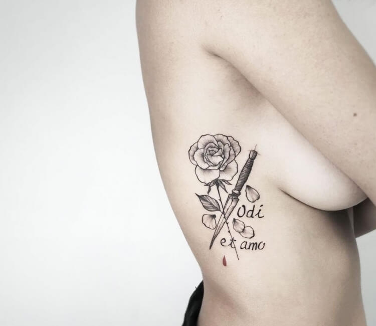 Knife tattoo – Starry Eyed Tattoos and Body Art Studio