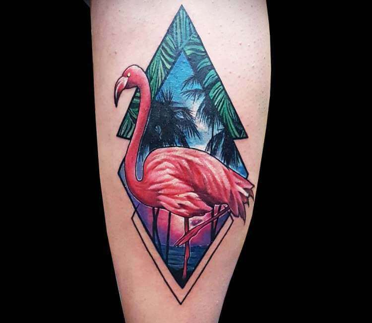 Flamingo Tattoo – Tattoo for a week
