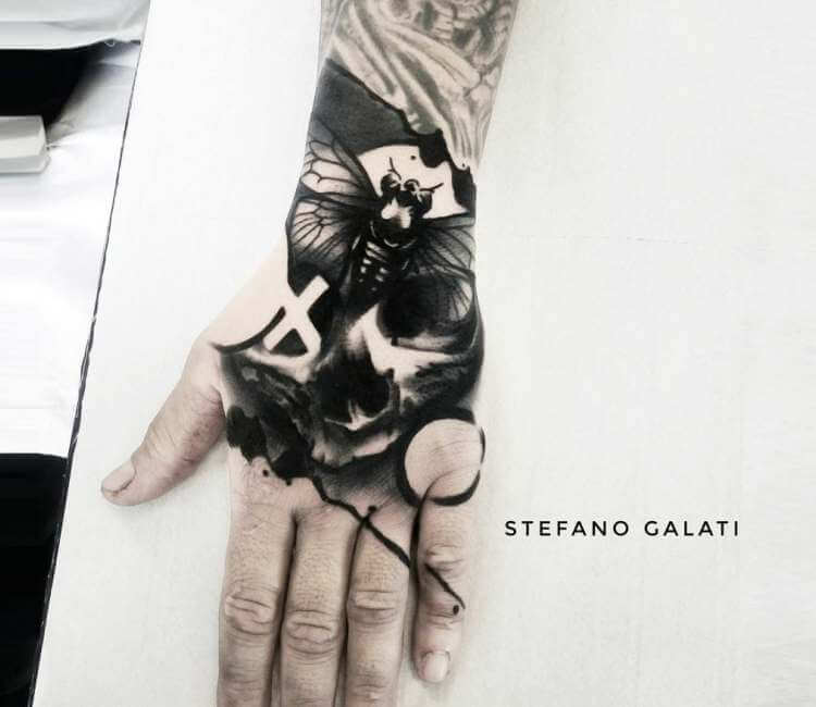 Cat Skull Moth SVG Cat Skull Tattoo Graphic by tattooworker  Creative  Fabrica