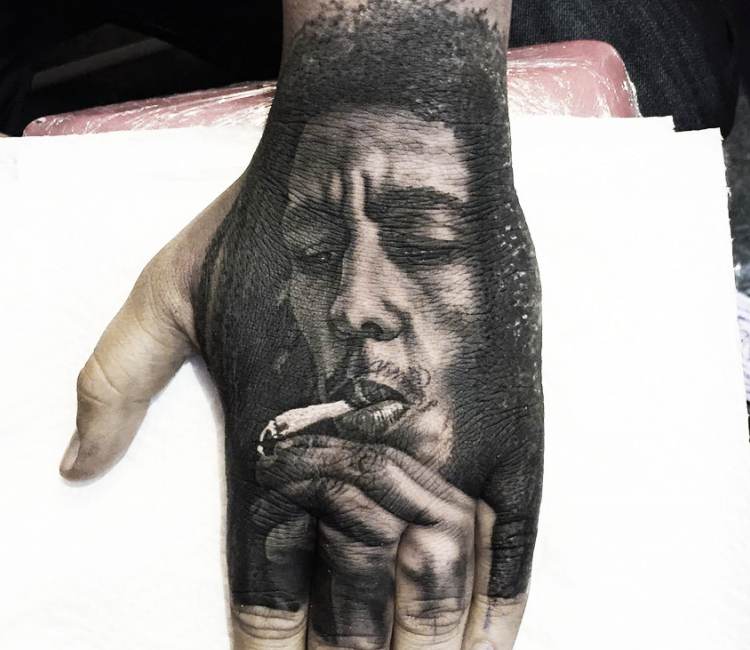 Bob Marley tattoo by Steve Butcher