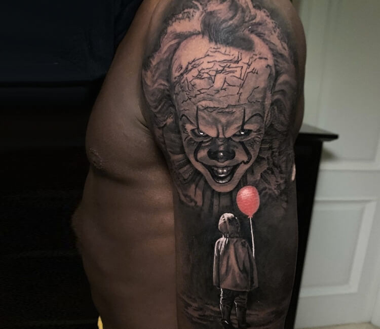 Proton Tattoo  This is bozo the clown from the new joker movie it  pennywise pennywisetattoo tattoo tattoos itclown protontattoo  chrismay  Facebook