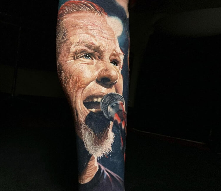 Metallicas James Hetfield Gets Tattoo To Mark New StraightEdged Life   Gigwise