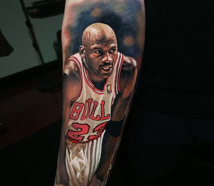 Michael Jordan tattoo by Butcher | Post 29146
