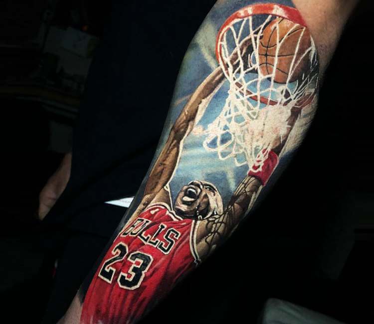 Thicken Min Udstyr Michael Jordan tattoo by Steve Butcher | Post 22347