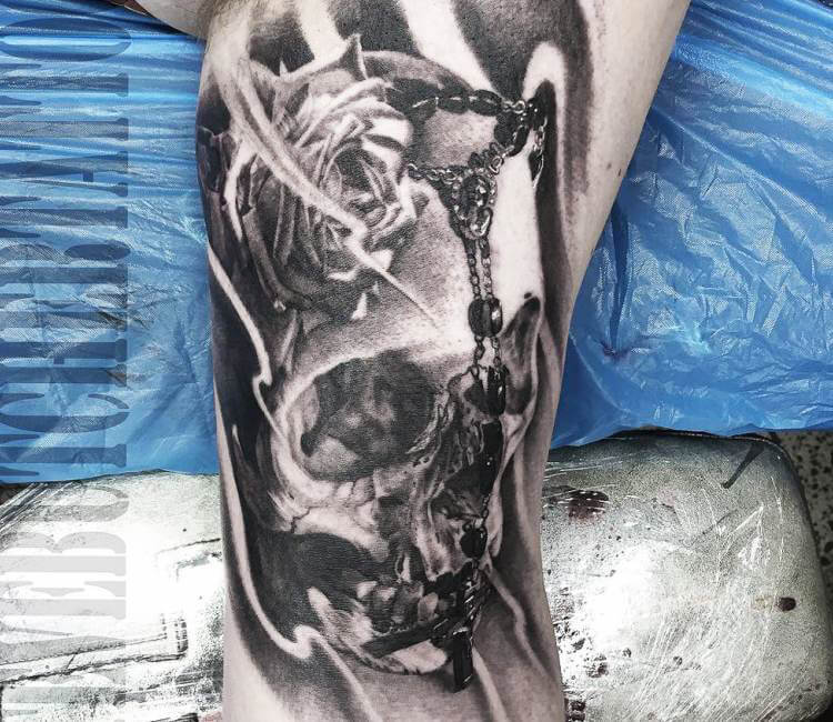 Skull tattoo by Steve Butcher | Post 16409