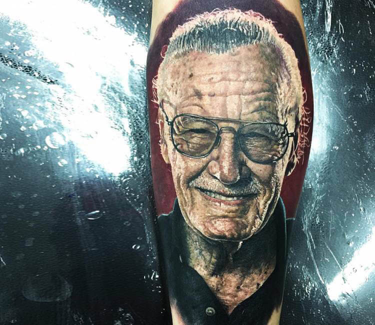 Stan Lee tattoo by Steve Butcher | Post 16398