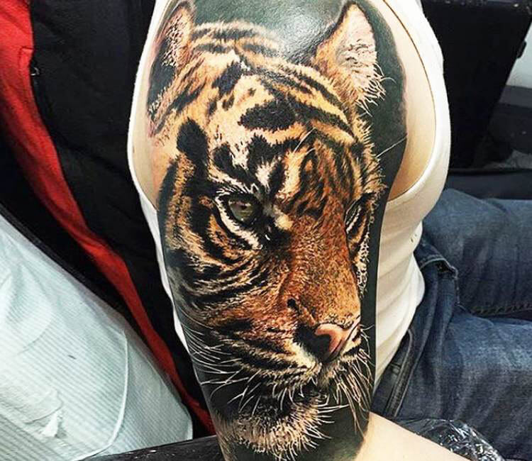 Tiger tattoo by Steve Butcher | Post 15380