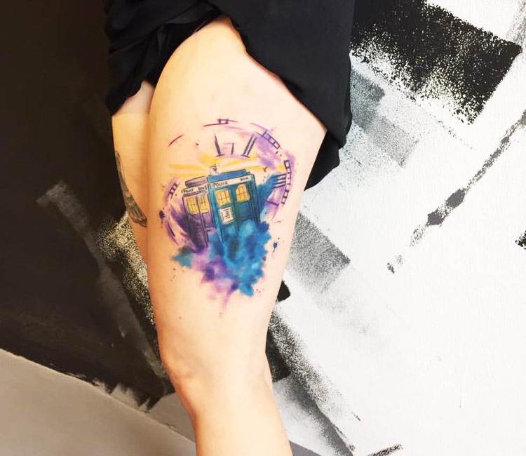 Doctor Who tattoo by Steve Newman