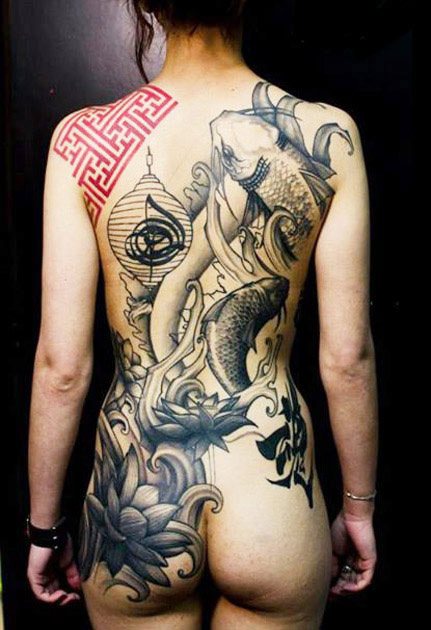 Guide To Koi Fish Tattoo Designs: Meaning, Color, Direction with 80+  Examples - Tattoo Stylist