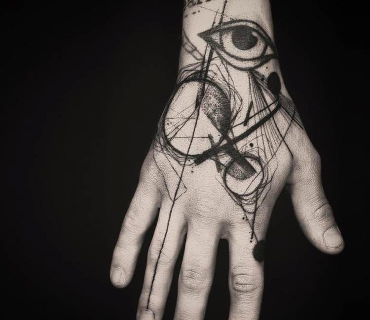 Tattoo of Eyes, Hand