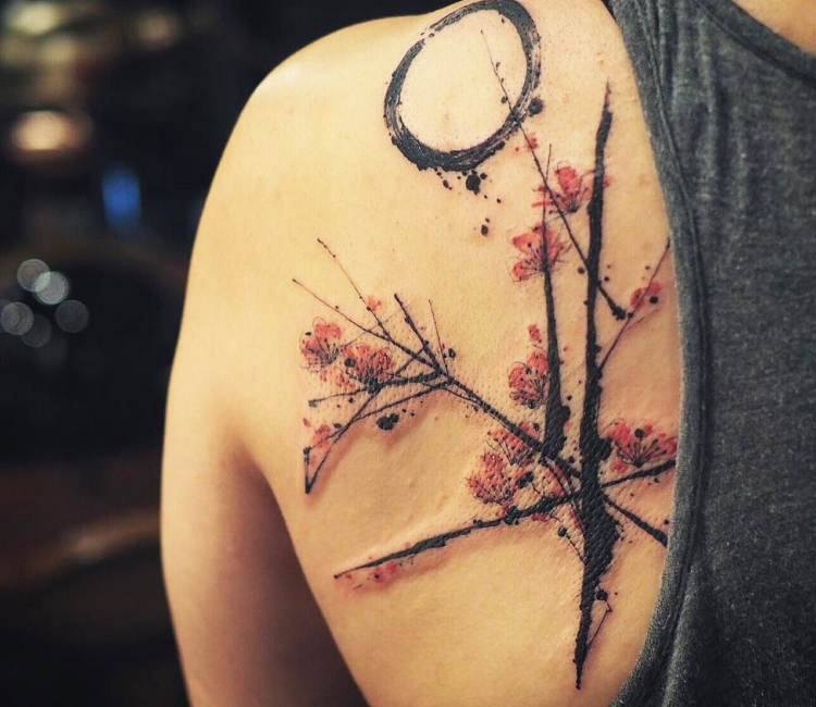 Is this possible to coverup? I'm looking to get a wrist tattoo of plum tree  blossoms because my family name. Something like these… Will pay commission.  : r/TattooDesigns