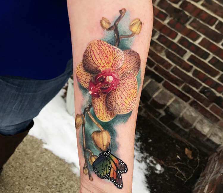 100 Fabulous Orchid Flower Tattoos