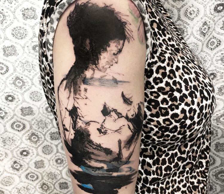 Breastfeeding her child tattoo by Thomas Acid | Post 27136