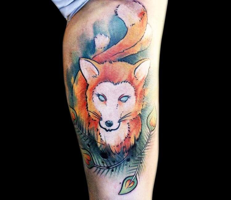 Fox temporary tattoo – Tattooed Now !