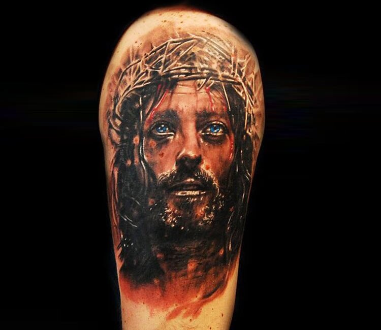 Jesus & Dove 🙏🏼 #jameshannatattoos #tattoos #tattoo #fy #fyp #foryou... |  TikTok