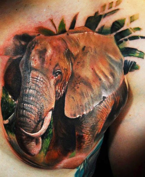 elephant tattoos men  Google Search  Elephant tattoos Elephant tattoo  design Realistic elephant tattoo