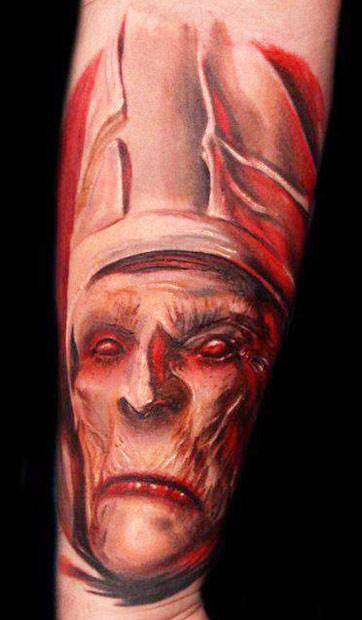 priest #satan #evil | By Maciej Borek - Tattoo ArtistFacebook