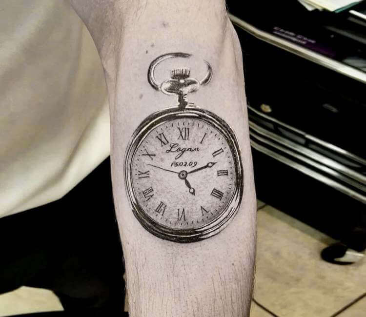 103 Amazing Pocket Watch Tattoo Designs for Men [2023 Guide] | Watch tattoo  design, Pocket watch tattoos, Clock face tattoo