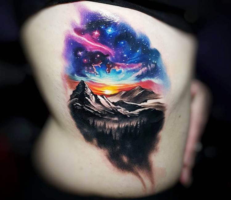 Aurora tattoo by Tyler Malek