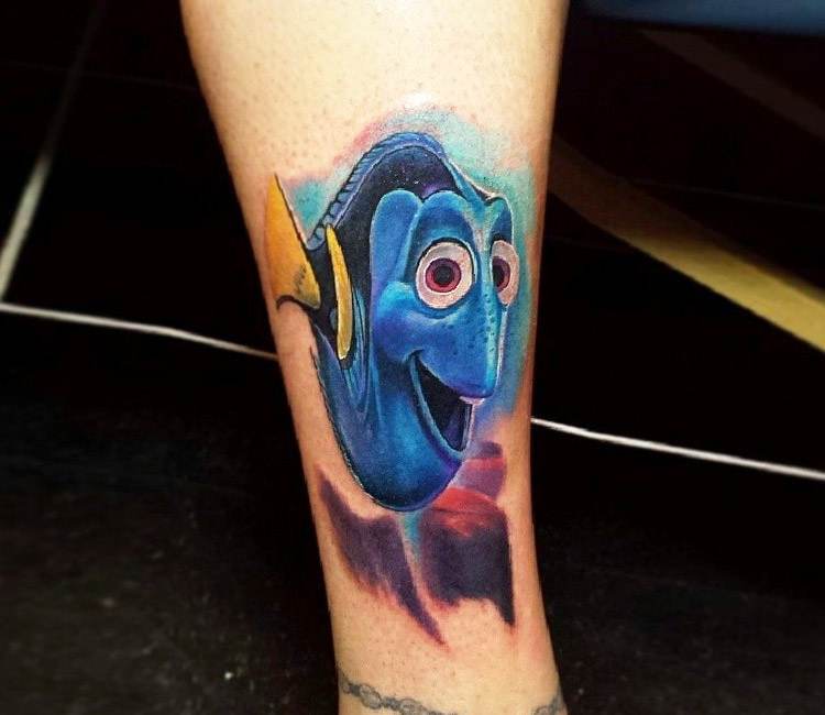 Dory Fish Tattoo By Tyler Malek Post