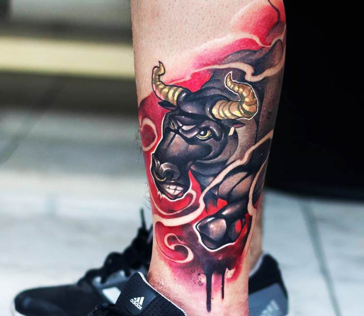 70 Bull Tattoos For Men - Eight Seconds Of 2,000 Pound Furry