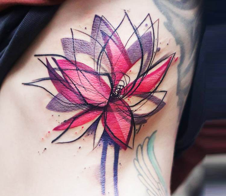 flower tatto osketch