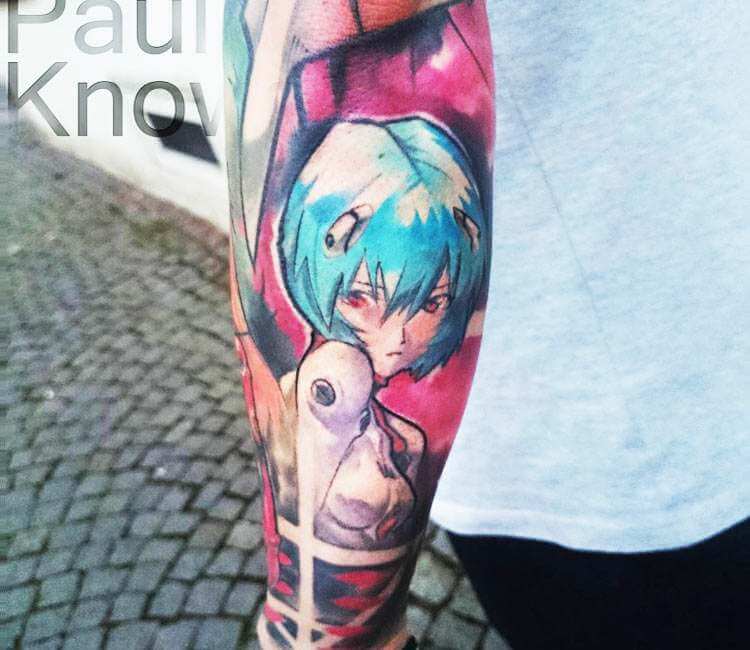 Evangelion Rei Ayanami tattoo  Evangelion tattoo Tattoos Anime tattoos