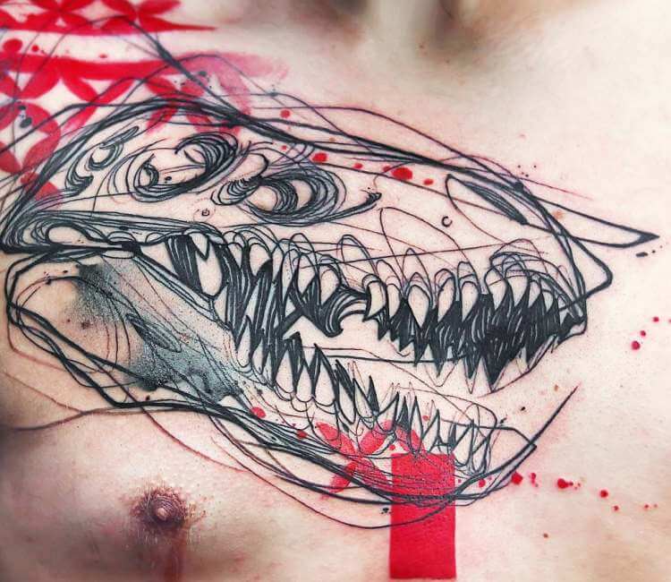30 Terrifyingly Terrific TRex Tattoo Designs  TattooBlend